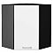 Шкаф верхний угловой Квадро Белый/Graphite 716*600*600