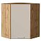 Шкаф верхний угловой Квадро Кашемир/Дуб Вотан 716*600*600