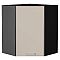 Шкаф верхний угловой Квадро Кашемир/Graphite 716*600*600