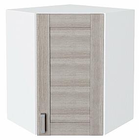 Шкаф верхний угловой Лофт Cappuccino Veralinga/Белый 716*600*600