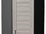 Шкаф верхний угловой Лофт Cappuccino Veralinga/Graphite 716*600*600