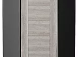 Шкаф верхний угловой Лофт Cappuccino Veralinga/Graphite 920*600*600