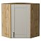 Шкаф верхний угловой Лофт Grey Silk/Дуб Вотан 716*600*600 Шкаф верхний угловой Лофт Grey Silk/Дуб Вотан 716*600*600