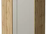 Шкаф верхний угловой Лофт Grey Silk/Дуб Вотан 920*600*600