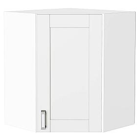 Шкаф верхний угловой Лофт White Silk/Белый 716*600*600