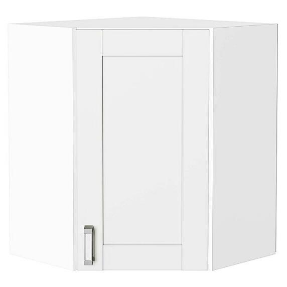 Шкаф верхний угловой Лофт White Silk/Белый 716*600*600