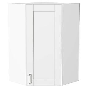 Шкаф верхний угловой Лофт White Silk/Белый 920*600*600
