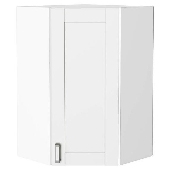Шкаф верхний угловой Лофт White Silk/Белый 920*600*600