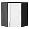 Шкаф верхний угловой Лофт White Silk/Graphite 716*600*600 Шкаф верхний угловой Лофт White Silk/Graphite 716*600*600
