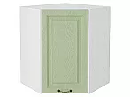 Шкаф верхний угловой Ницца Дуб оливковый/Белый 716*600*600