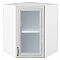 Шкаф верхний угловой остекленный Шале White Dreamline Белый 716*600*600 Шкаф верхний угловой остекленный Шале White Dreamline Белый 716*600*600