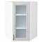 Шкаф верхний угловой остекленный Шале White Dreamline Белый 920*600*600