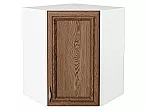 Шкаф верхний угловой Шале Brown Dreamline Белый 716*600*600