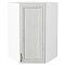 Шкаф верхний угловой Шале White Dreamline Белый 920*600*600