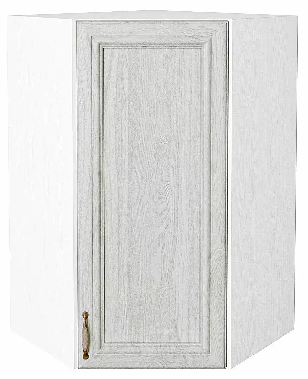 Шкаф верхний угловой Шале White Dreamline Белый 920*600*600