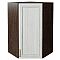 Шкаф верхний угловой Шале White Dreamline Венге 920*600*600