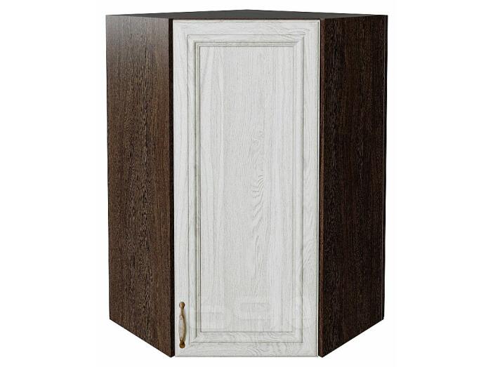 Шкаф верхний угловой Шале White Dreamline Венге 920*600*600