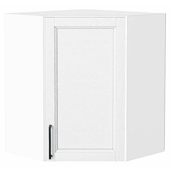 Шкаф верхний угловой Сканди White Silkwood/Белый 716*600*600
