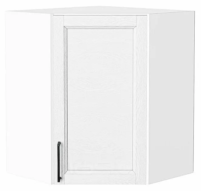 Шкаф верхний угловой Сканди White Silkwood/Белый 716*600*600