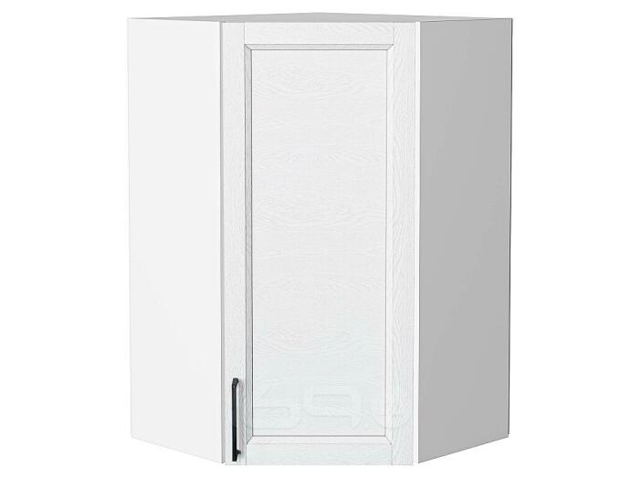 Шкаф верхний угловой Сканди White Silkwood/Белый 920*600*600