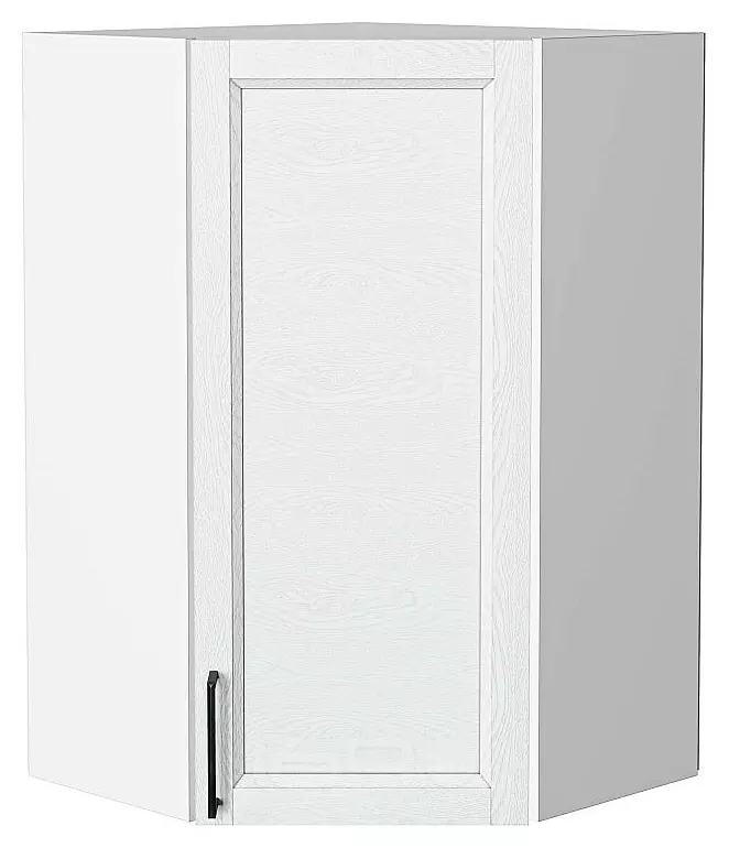 Шкаф верхний угловой Сканди White Silkwood/Белый 920*600*600