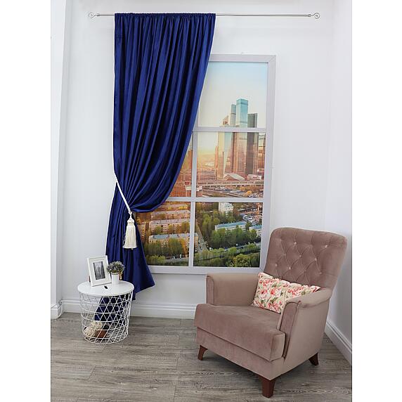 Штора Amore Mio RR 6ML T66-106 1,4*2,7*1 синий