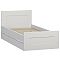 Сириус кровать одинарная с ящиками 90х200 Белый