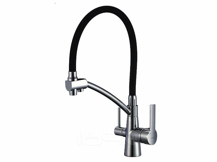 Смеситель для кухни 440/221 2Р Черный сатин