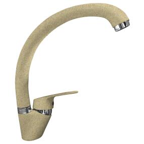 Смеситель для кухни боковой GranFest QUARZ  D-35mm (бежевый) 328