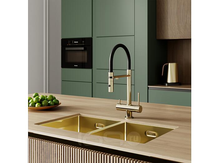 Смеситель для кухни с фильтром и гибким изливом, матовое золото, Ace, IDDIS, ACEMGFFi05 Смеситель для кухни с фильтром и гибким изливом, матовое золото, Ace, IDDIS, ACEMGFFi05