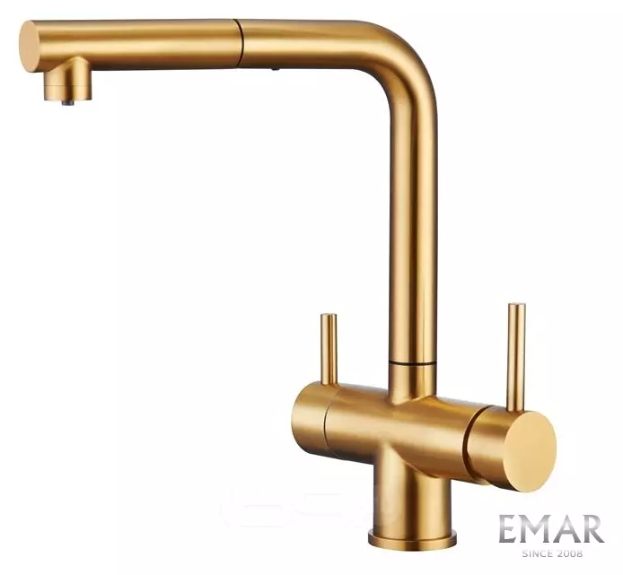 Смеситель кухонный EMAR ECB - 7017 PVD Golden