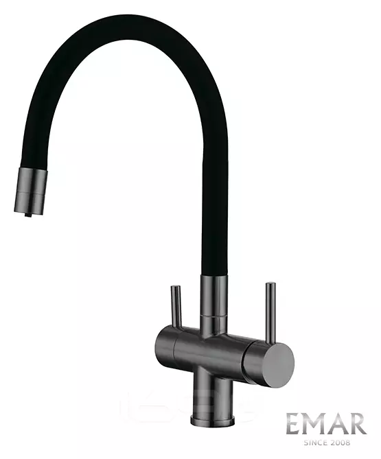Смеситель кухонный EMAR ЕС - 3015 PVD Dark
