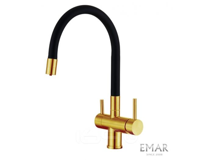 Смеситель кухонный EMAR ЕС - 3015 PVD Golden