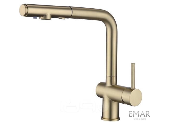 Смеситель кухонный EMAR ЕС - 7019 Matt Gold