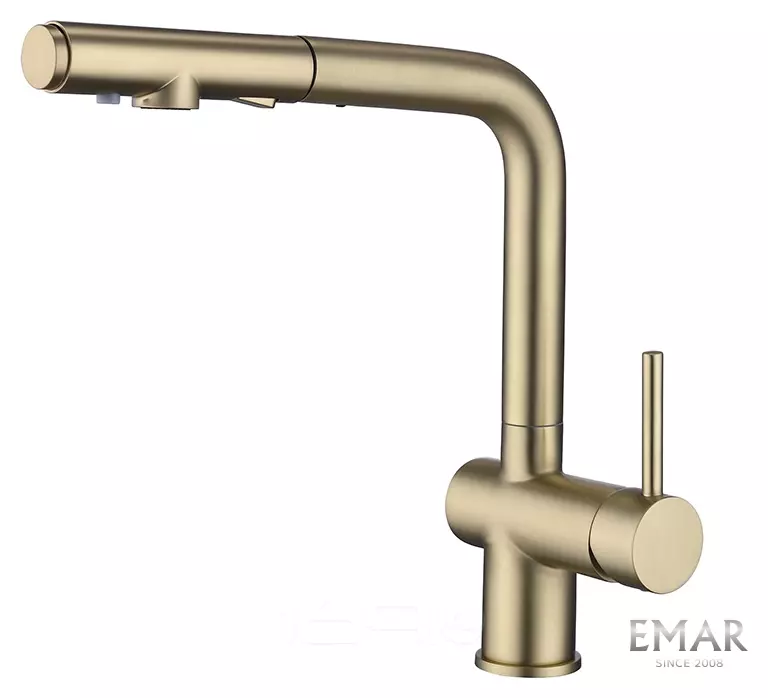 Смеситель кухонный EMAR ЕС - 7019 Matt Gold