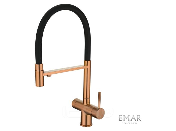 Смеситель кухонный EMAR ЕС - 7024 PVD Coppery