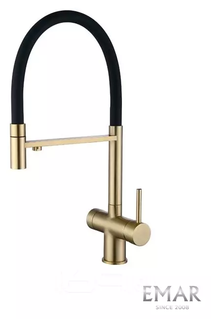 Смеситель кухонный EMAR ЕС - 7024 PVD Golden