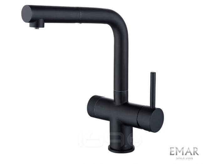 Смеситель кухонный EMAR ЕС - 7026 Black
