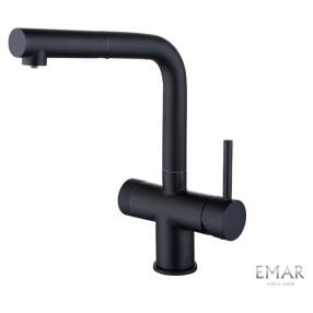 Смеситель кухонный EMAR ЕС - 7026 Black