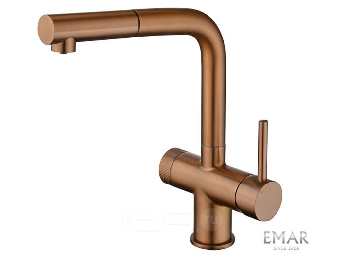 Смеситель кухонный EMAR ЕС - 7026 PVD Coppery