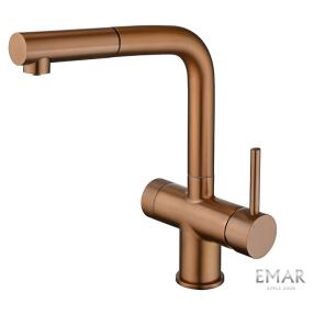 Смеситель кухонный EMAR ЕС - 7026 PVD Coppery