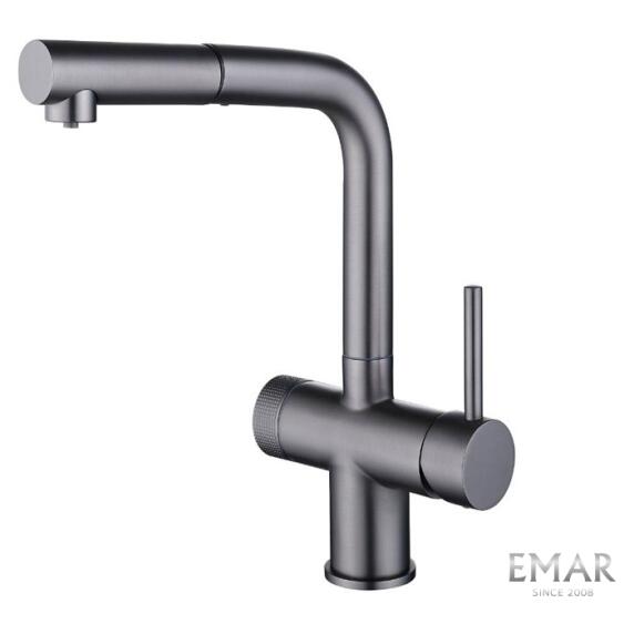 Смеситель кухонный EMAR ЕС - 7026 PVD Dark