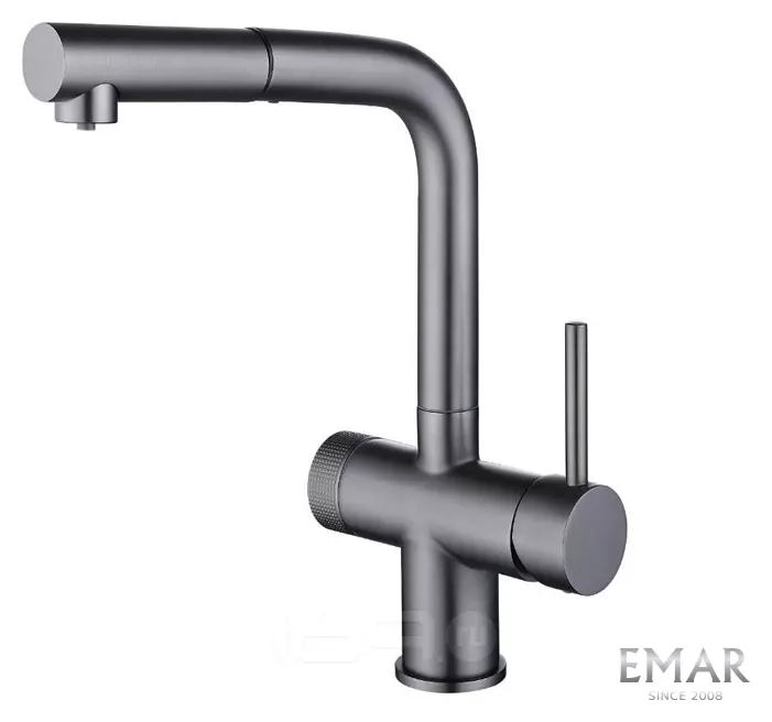 Смеситель кухонный EMAR ЕС - 7026 PVD Dark