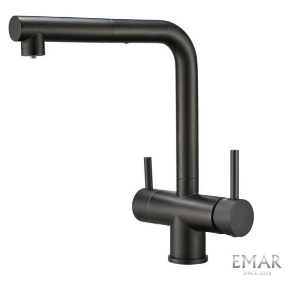 Смеситель кухонный EMAR ЕСВ 7017 Black