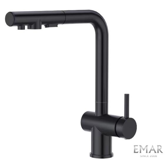 Смеситель кухонный EMAR ЕСВ 7020 black