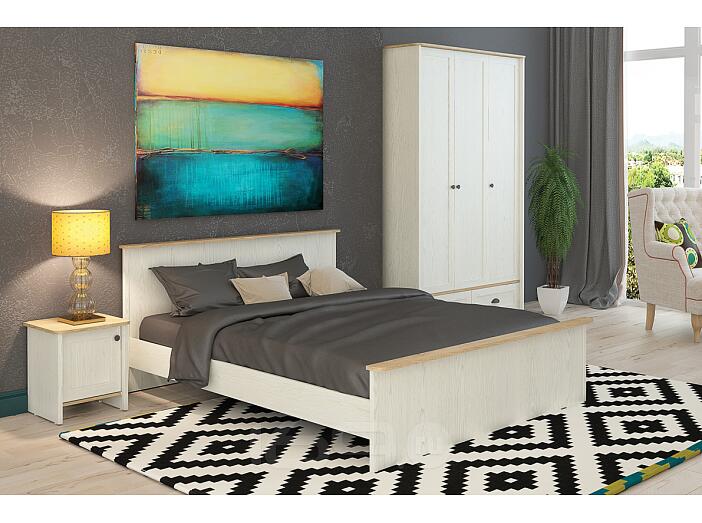 Спальня Тифани-01 Дуб небраска/ Белая сосна