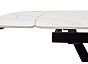 Стол ALATRI 120 MATT WHITE MARBLE SOLID CERAMIC / BLACK