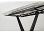 Стол ALATRI 120 MATT WHITE MARBLE SOLID CERAMIC / BLACK