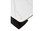 Стол ALATRI 120 MATT WHITE MARBLE SOLID CERAMIC / BLACK