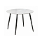 Стол Анселм черные ноги/белый